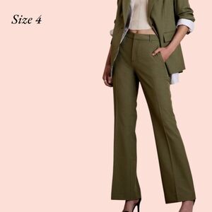 Banana Republic Olive High Rise Stretch SCULPTED BOOTCUT Size 4 Pants NWT